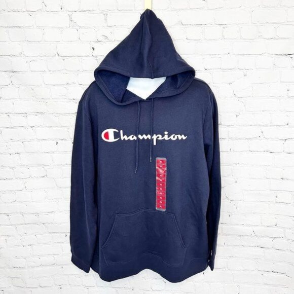 Champion Other - NEW CHAMPION NAVY BLUE PULLOVER HOODIE SWEATERSHIRT - XL